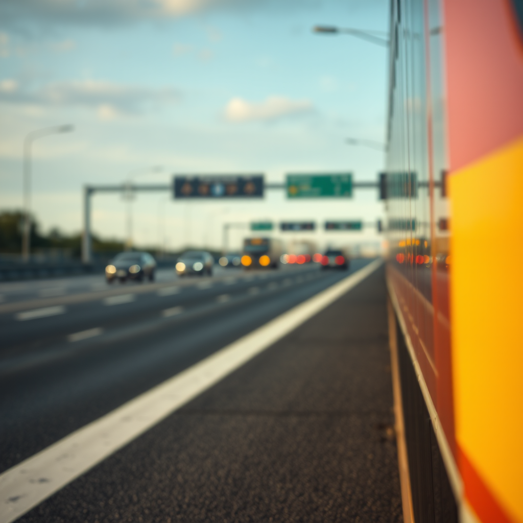 BMW vehicle obstructs M4 lane halting emergency response access